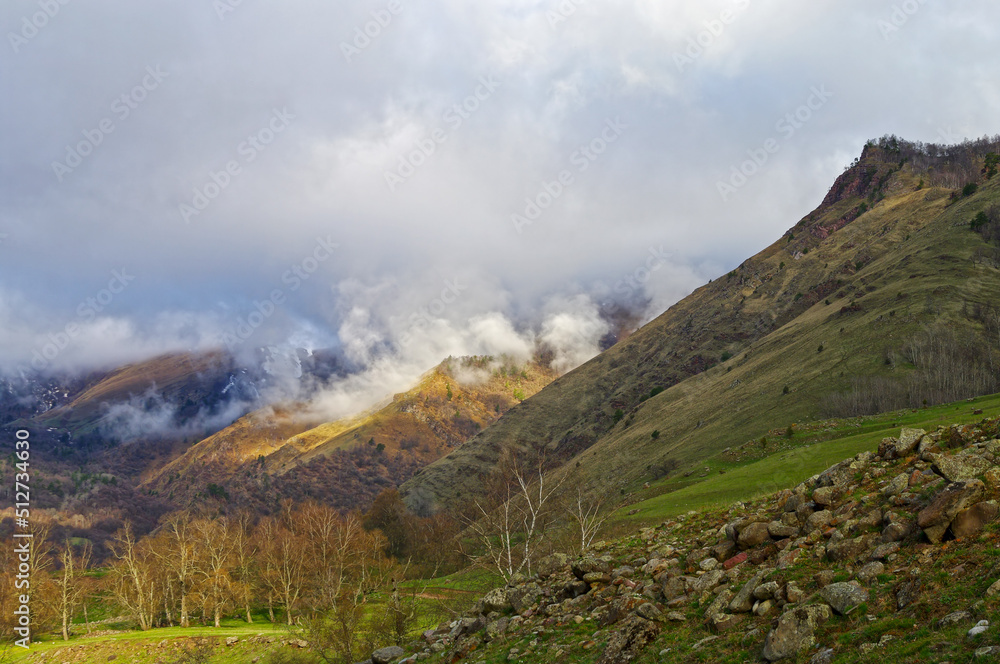 Spring in the Caucasian mountains.