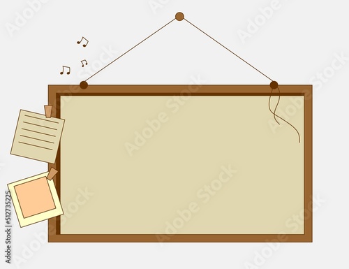 blackboard with chalk. school board. school simple green background