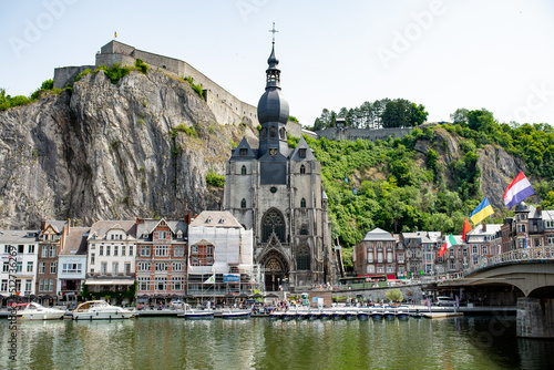 Dinant the belgian city on the river.