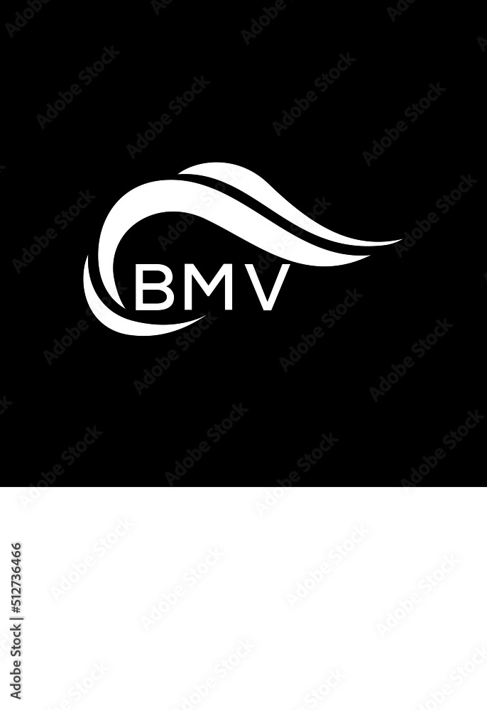 BMV letter logo. BMV best black ground vector image. BMV letter logo