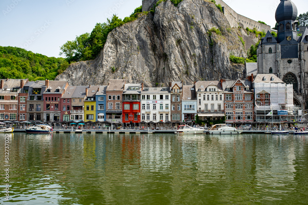 Dinant the belgian city on the river.