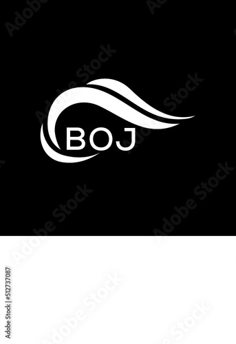 BOJ letter logo. BOJ best black ground vector image. BOJ letter logo design for entrepreneur and business.
