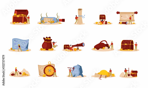 Flat Treasure Hunt Set