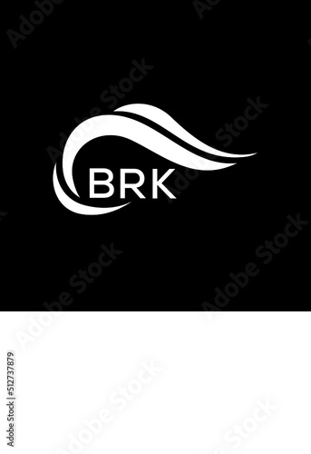 BRK letter logo. BRK best black ground vector image. BRK letter logo design for entrepreneur and business.