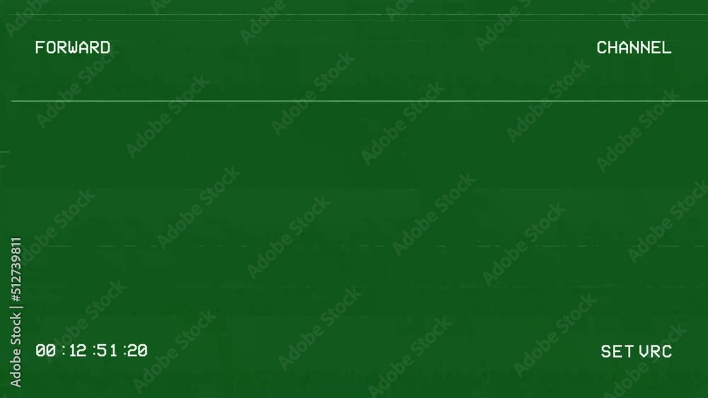 Vintage VHS. Forward, rewind and stop scenes. Defects noise and