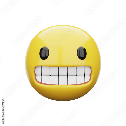 3d emoji Grimacing Face