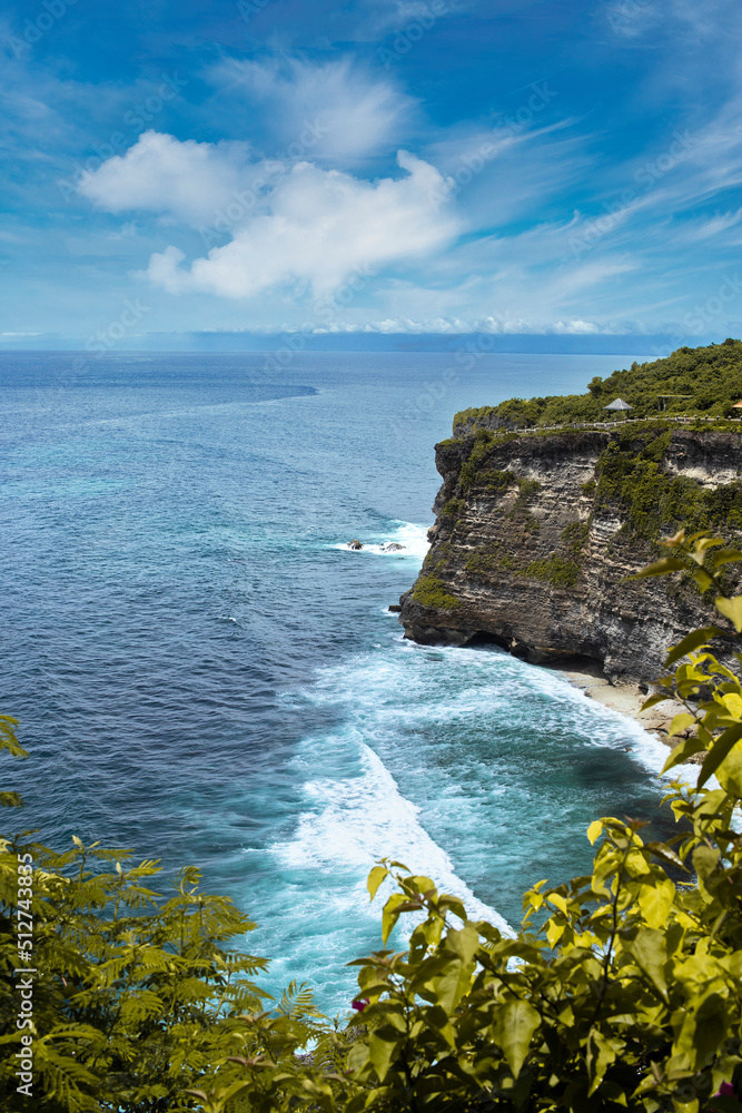 Beautiful Bali Island Cliff View