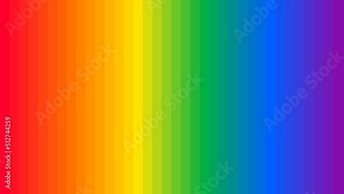Gradient stripes line colorful rainbow background design. Happy LGBT pride month theme vector template. 