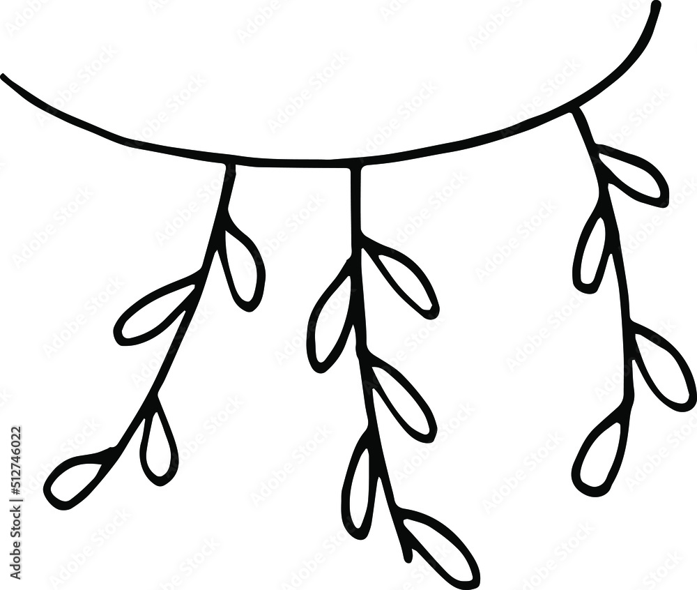 Foliage on a white background Foliage on a white background