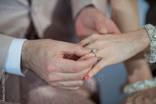 wedding ring close up hand 
