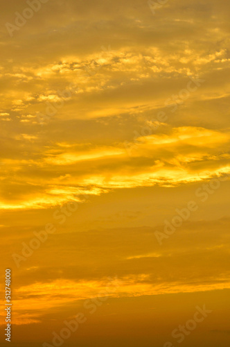 Fototapeta Naklejka Na Ścianę i Meble -  sun ray is go down and amazing dramatic orange cloud