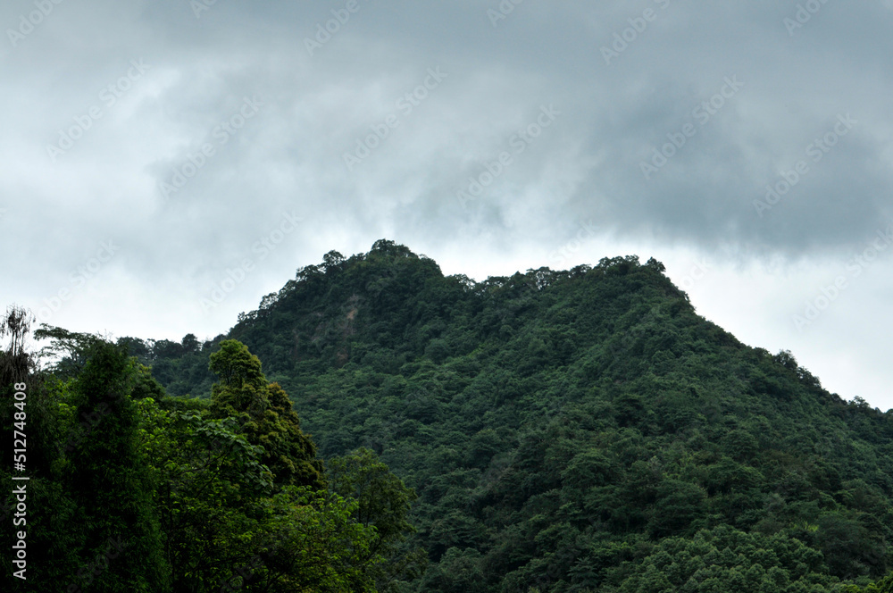 clouds over the mountains