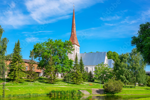 Cityscape of Rakvere town. Estonia
