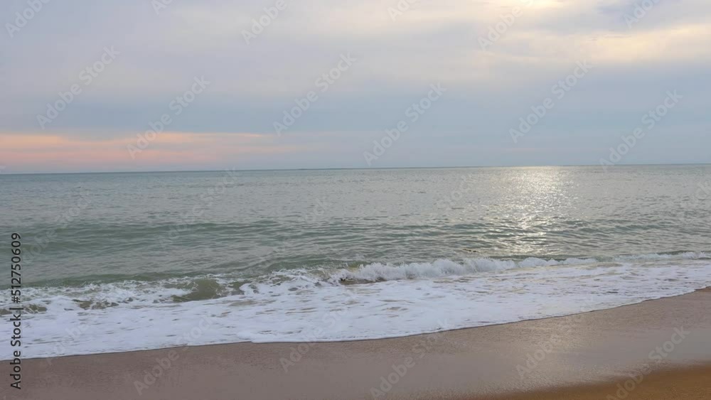 Aerial view of a Ecology with the wind and wave of water in the ocean background Aerial view of a Ecology with the wind and wave of water in the ocean background