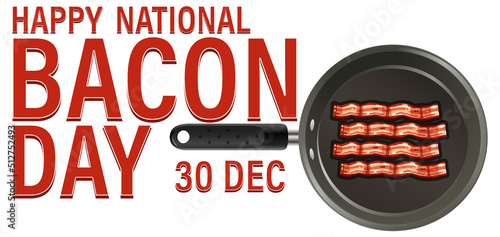 International bacon day poster template