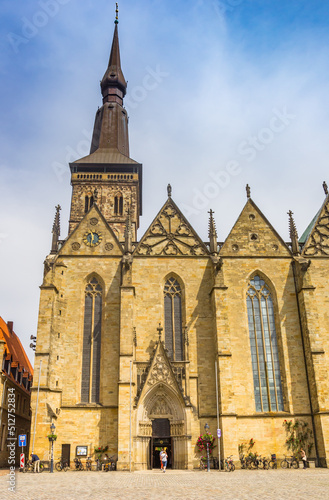 Front of the historic Marienkirche church in Osnabruck, Germany photo