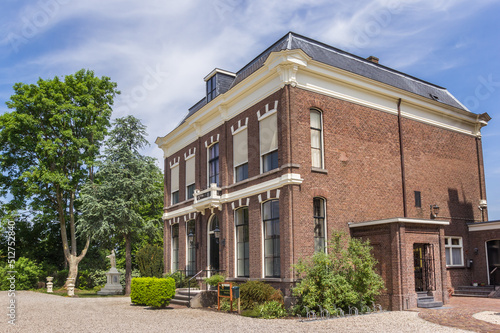 Historic house and garden in the center of Haastrecht, Netherlands © venemama