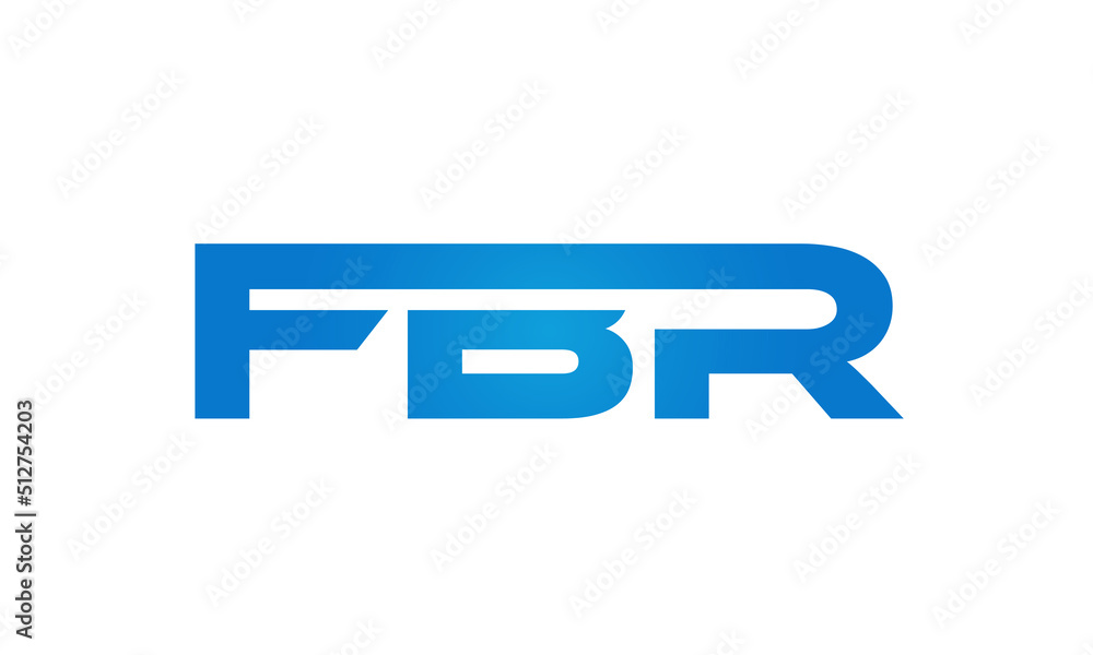 FBR letters Joined logo design connect letters with chin logo logotype icon concept FBR letters Joined logo design connect letters with chin logo logotype icon concept