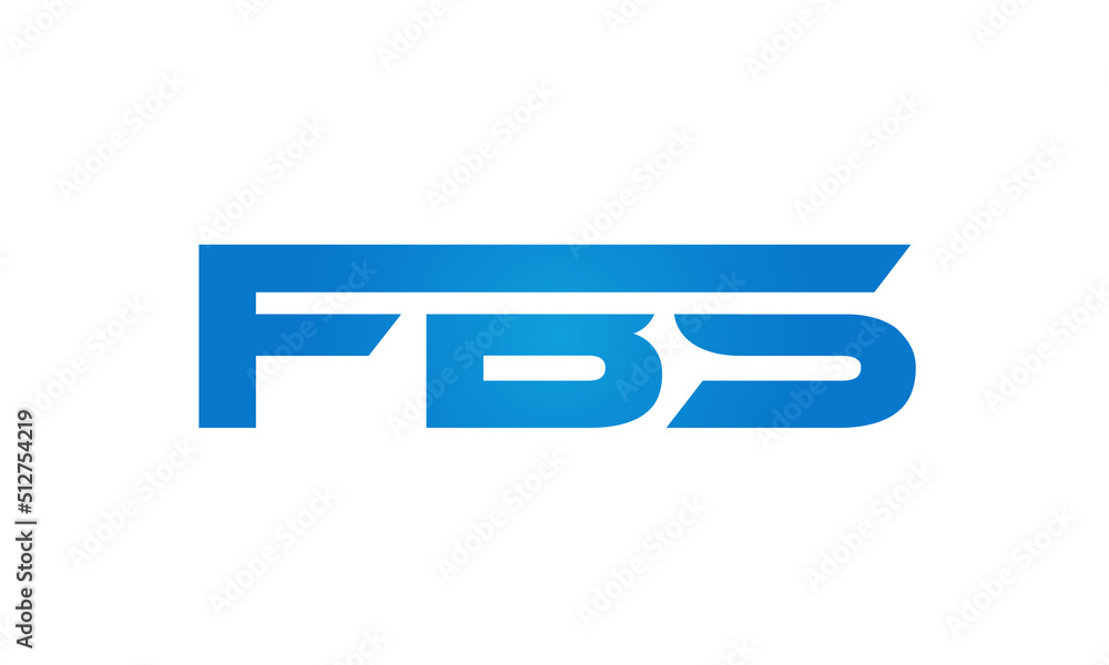 FBS letters Joined logo design connect letters with chin logo logotype icon concept FBS letters Joined logo design connect letters with chin logo logotype icon concept