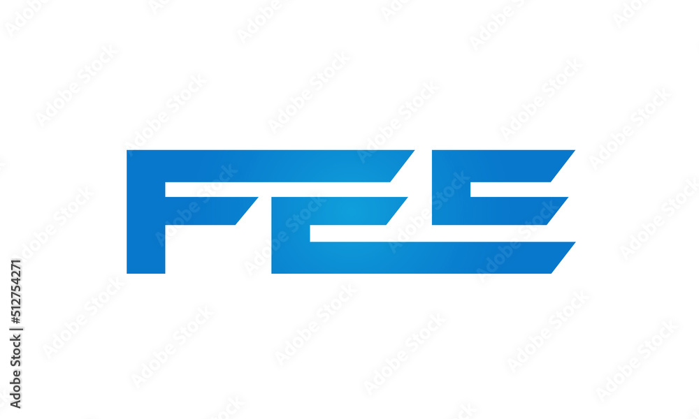 FEE letters Joined logo design connect letters with chin logo logotype icon concept FEE letters Joined logo design connect letters with chin logo logotype icon concept