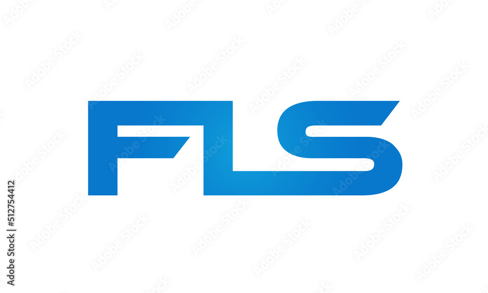 FLS letters Joined logo design connect letters with chin logo logotype icon concept FLS letters Joined logo design connect letters with chin logo logotype icon concept