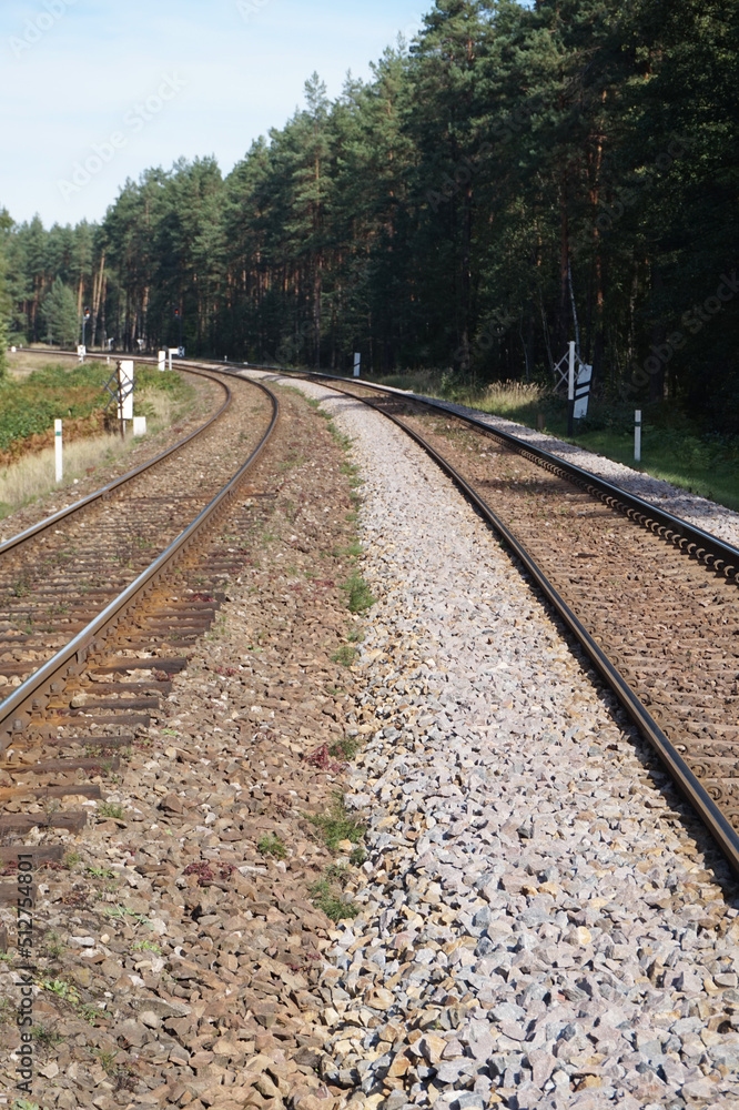 Train track/ railroad - perspective Train track/ railroad - perspective