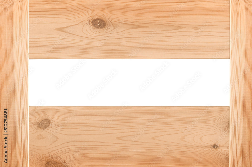 Empty wooden photo frame isolated on white background Empty wooden photo frame isolated on white background