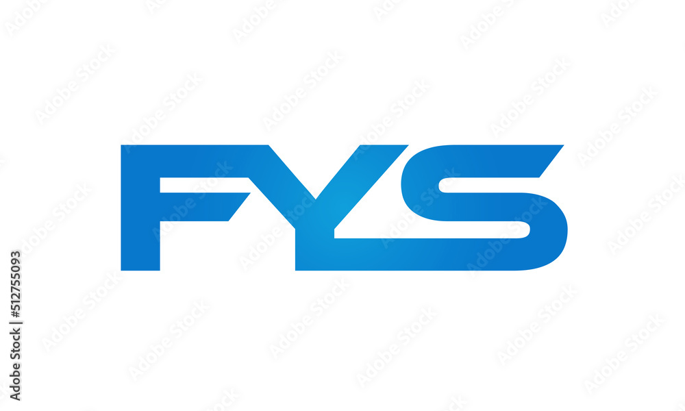 FYS letters Joined logo design connect letters with chin logo logotype icon concept FYS letters Joined logo design connect letters with chin logo logotype icon concept