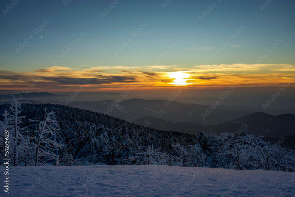 Sunset in Black forest