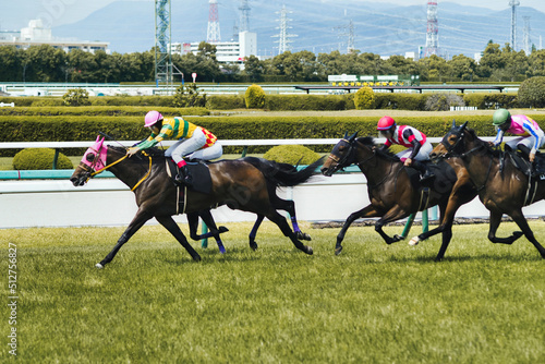 Tapety artystyczne 競走馬とジョッキー