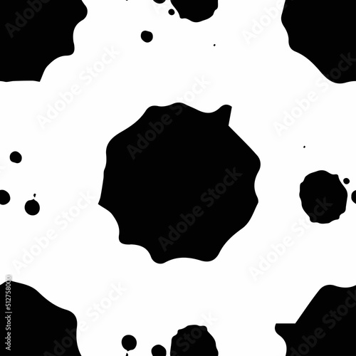 random blots make up an animalistic abstract pattern