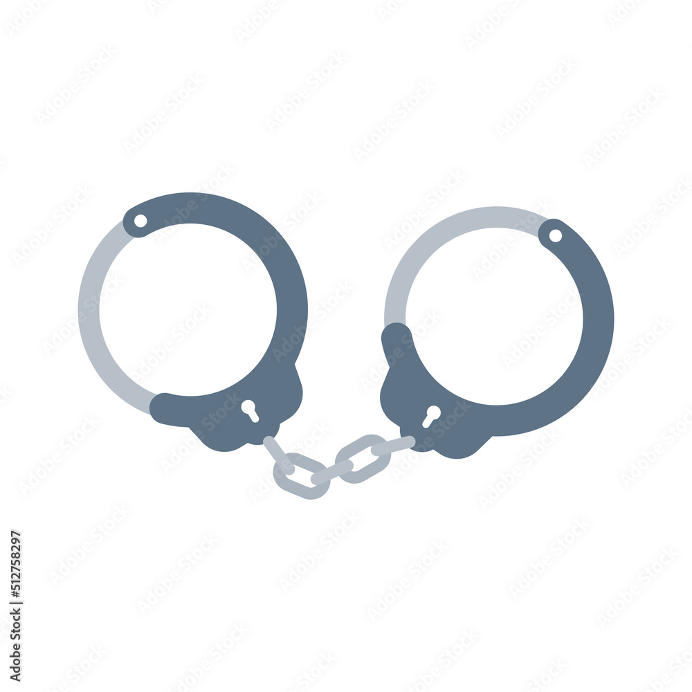 Handcuffs. Chains for detaining offenders. Handcuffs. Chains for detaining offenders.