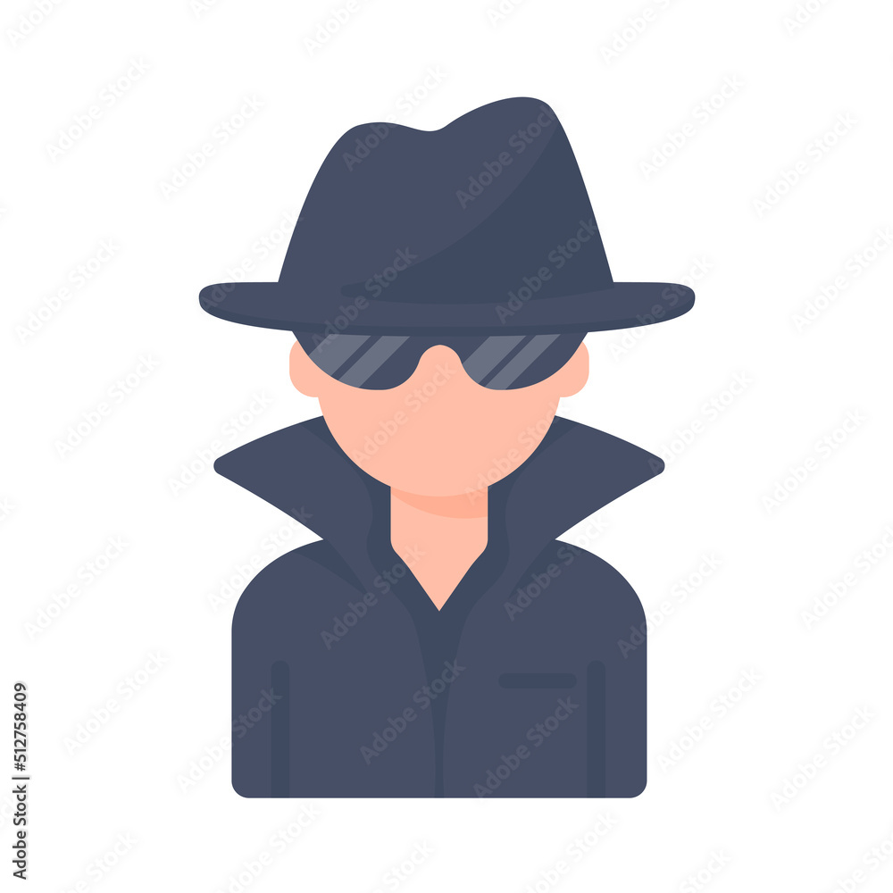 detective cartoon The concept of truth investigation in crime cases. detective cartoon The concept of truth investigation in crime cases.