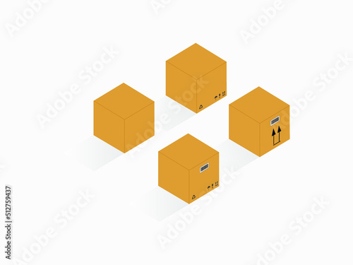 blocks isolated on white background