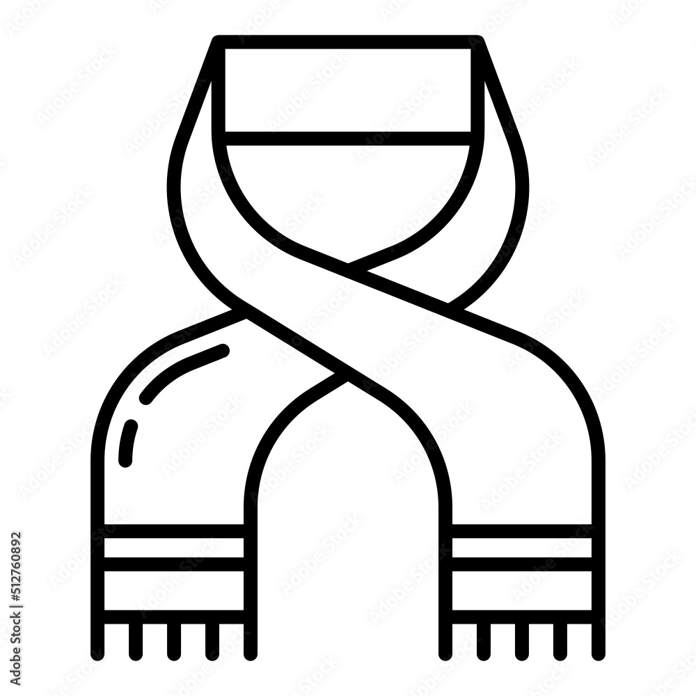 scarf icon with transparent background