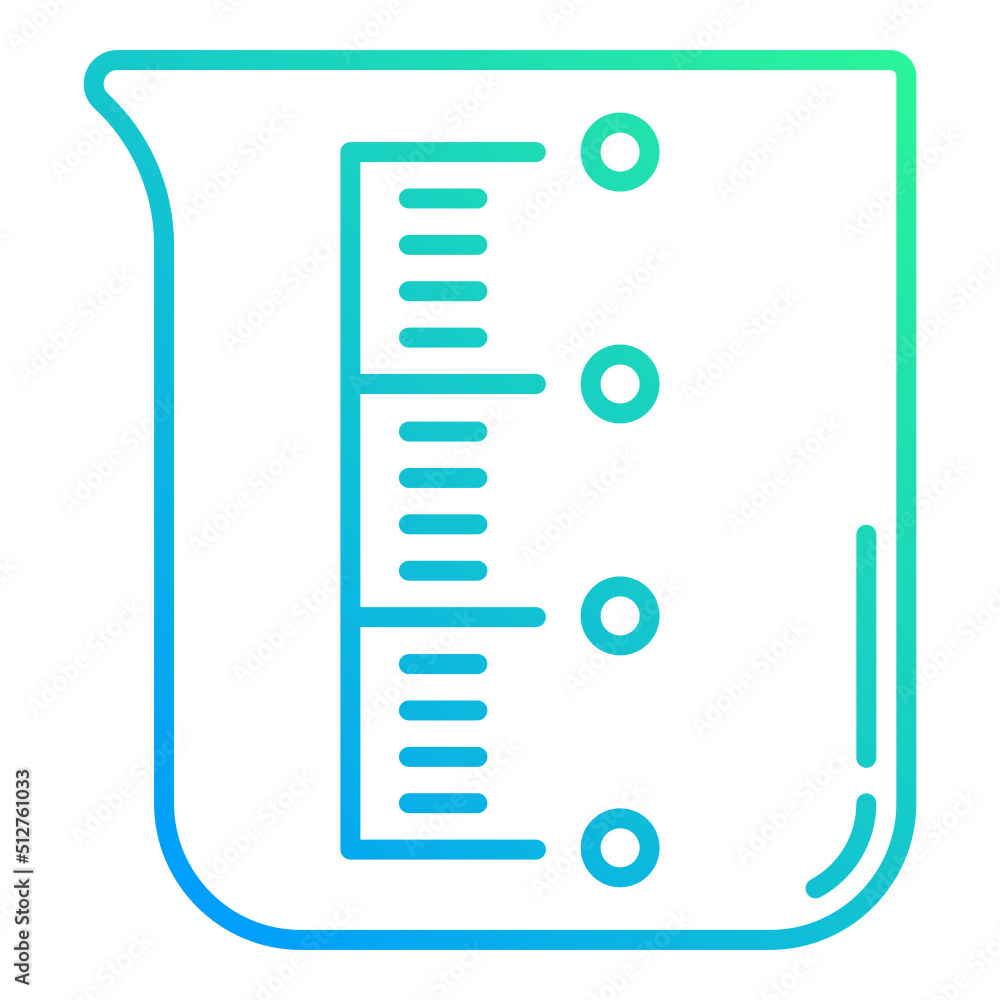 measuring cup icon on transparent background measuring cup icon on transparent background