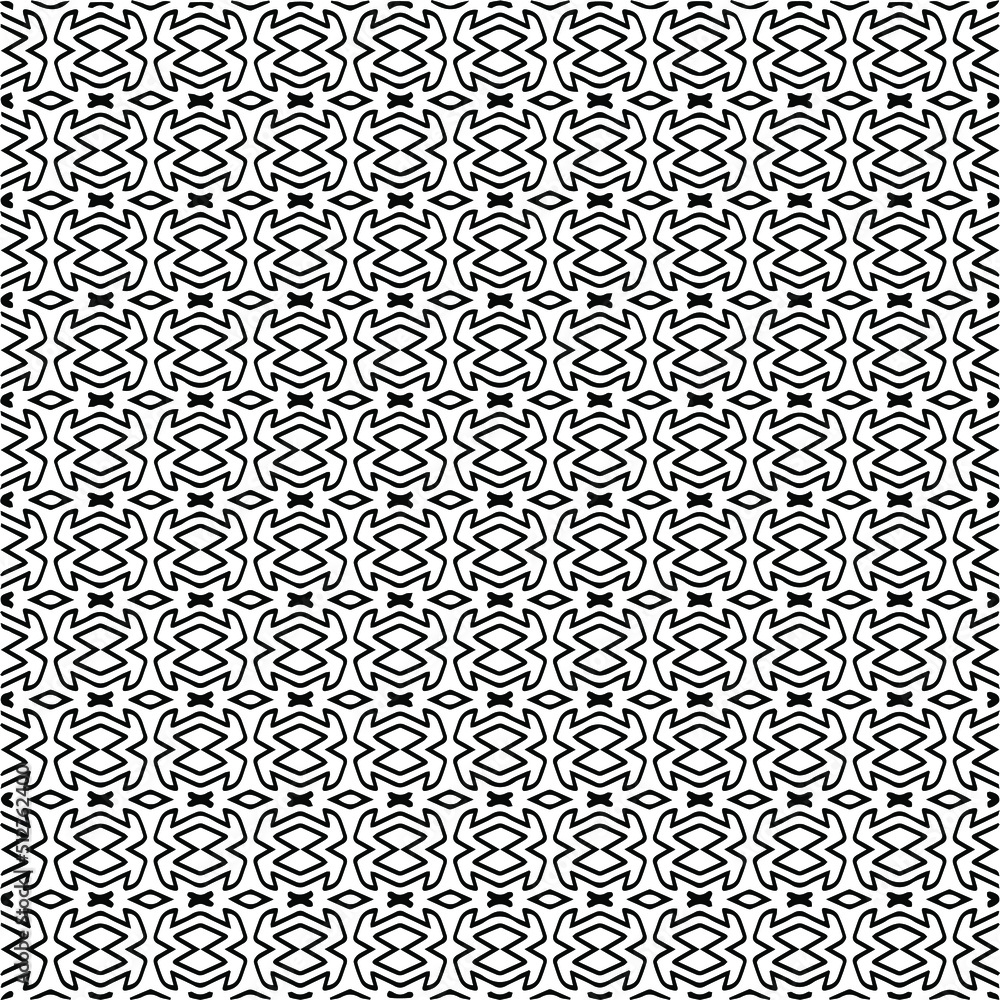 Vector pattern with symmetrical elements . Monochrome striped background.Black patterns. Vector pattern with symmetrical elements . Monochrome striped background.Black patterns.