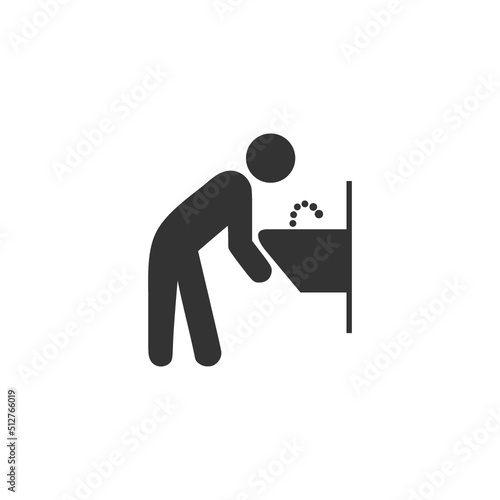 Drinking fountain sign or symbol