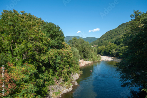 Bathing spot on the Cannobino river near Cannobio on Lake Maggiore in northern Italy