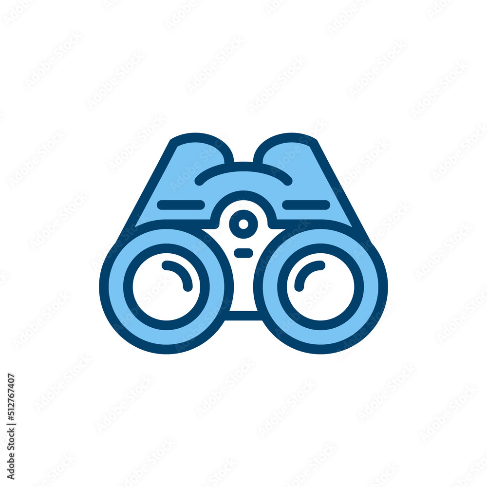 Binocular line icon. linear style sign for mobile concept and web design. Outline vector icon. Symbol, logo illustration. Vector graphic Binocular line icon. linear style sign for mobile concept and web design. Outline vector icon. Symbol, logo illustration. Vector graphic