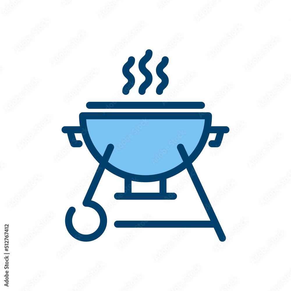 Grill line icon. linear style sign for mobile concept and web design. Outline vector icon. Symbol, logo illustration. Vector graphic Grill line icon. linear style sign for mobile concept and web design. Outline vector icon. Symbol, logo illustration. Vector graphic