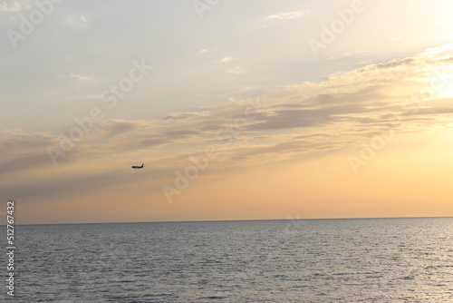 sunset over the sea