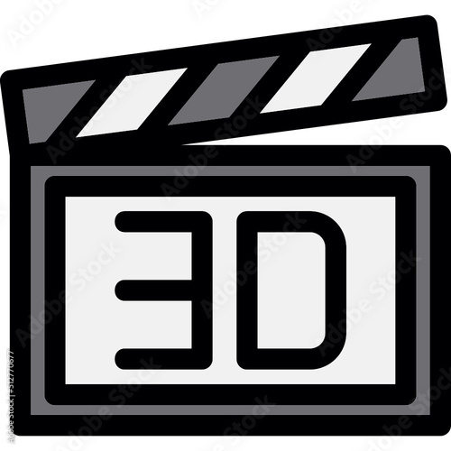 3d Film Icon