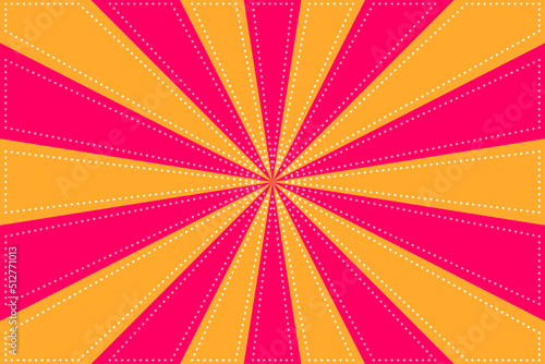 Bild auf Leinwand Pink and Orange Sunburst Pattern Background
