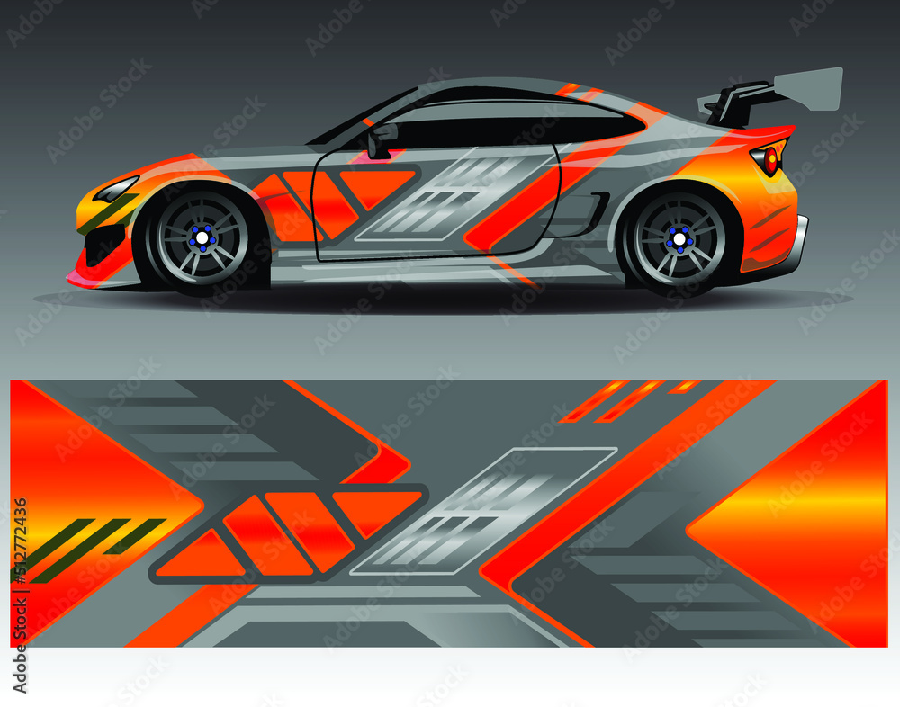 Car wrap decal graphics. Abstract eagle stripe grunge racing and sport background for racing livery or daily use car vinyl sticker Car wrap decal graphics. Abstract eagle stripe grunge racing and sport background for racing livery or daily use car vinyl sticker