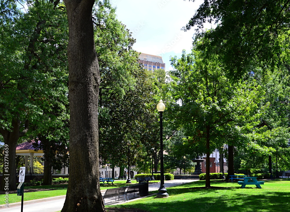 Naklejka premium Park in Downtown Memphis, Tennessee