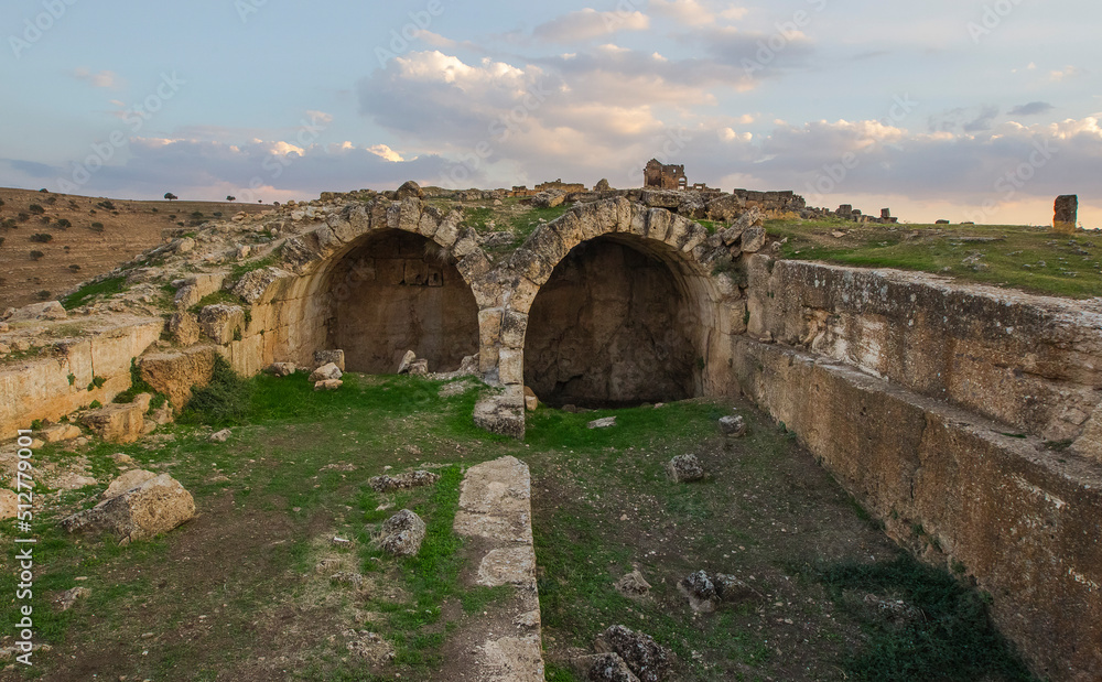 Zerzevan Castle was established as a military base on the old trade route between Diyarbakır and Mardin during the Eastern Roman Empire.