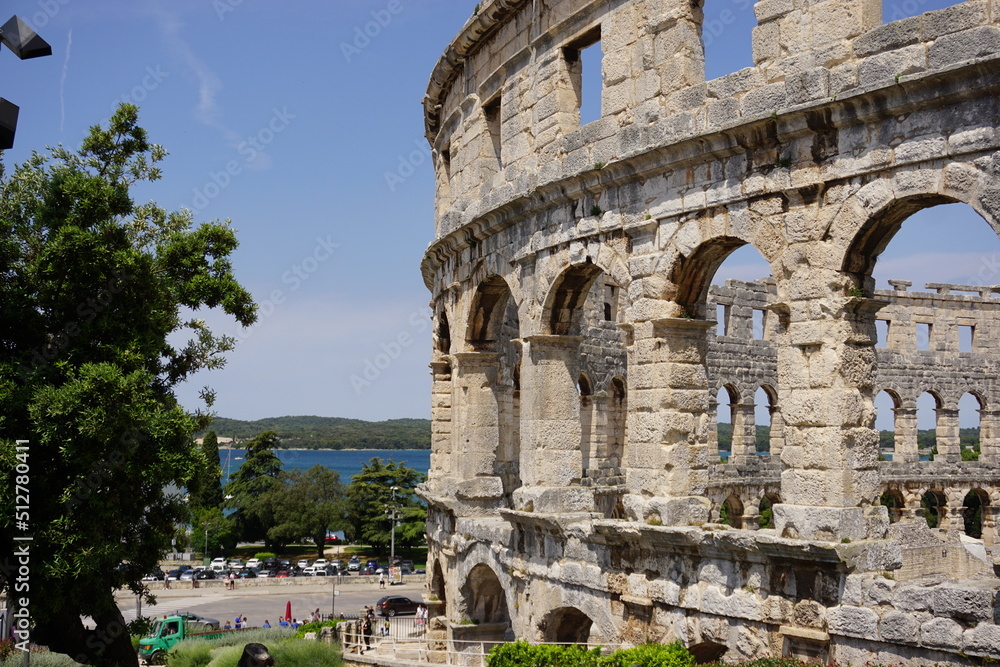  The Roman Amphitheater of Pula in Croatia