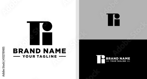 RI LOGO MONOGRAM LOWERCASE UNIQUE EDITABLE