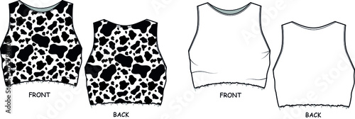 crop top with pattern